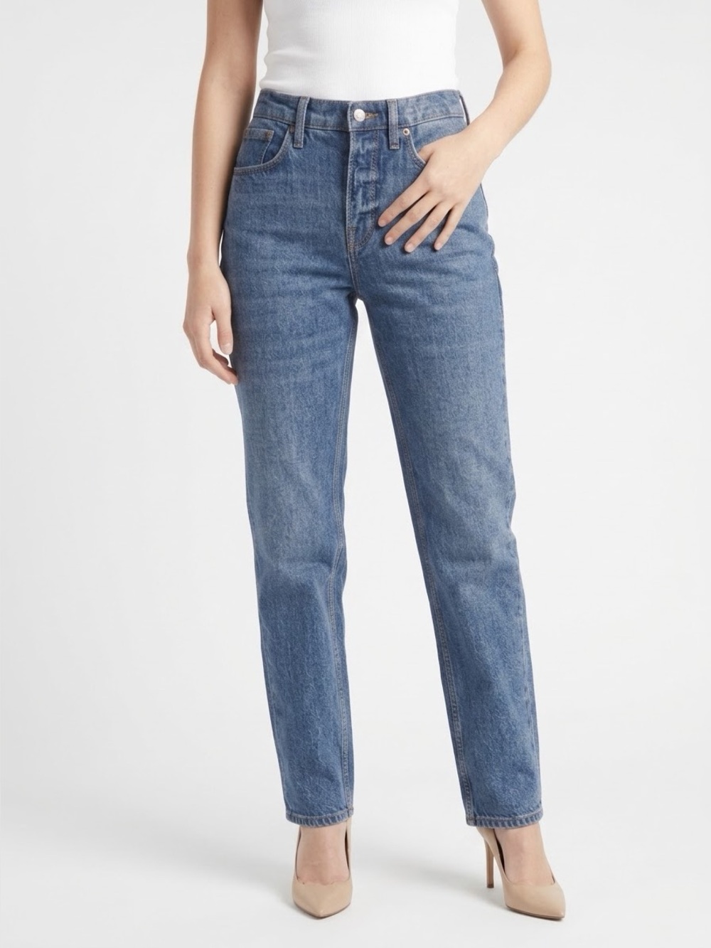 Good American Good 90s Relaxed Jeans 12/31 Indigo057 Straight Rigid Denim